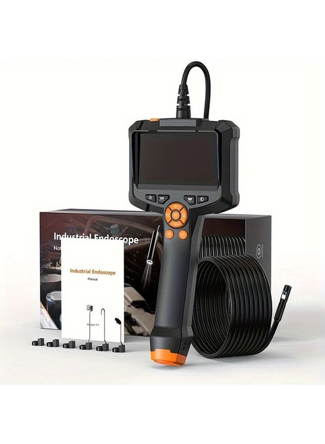 InsKam 4.3 Inch IPS LCD Industrial Endoscope Dual Lens 8mm IP67 USB Rechargeable ABS - Image 1