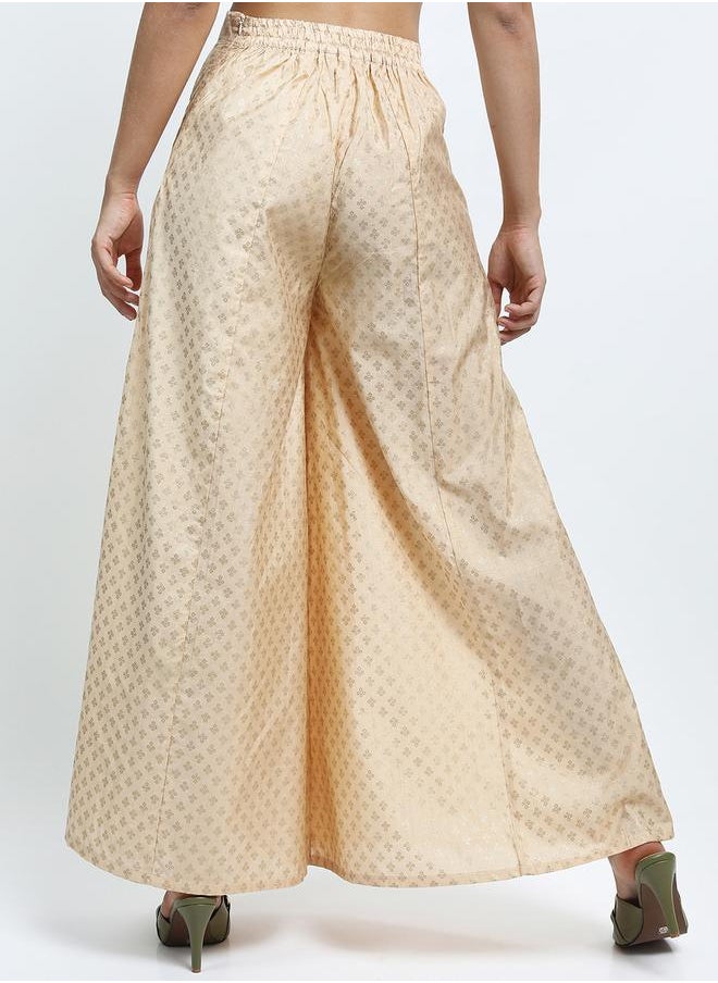 Vishudh Women Zari Printed Party Wear Palazzo Pants by Styli  - Image 3
