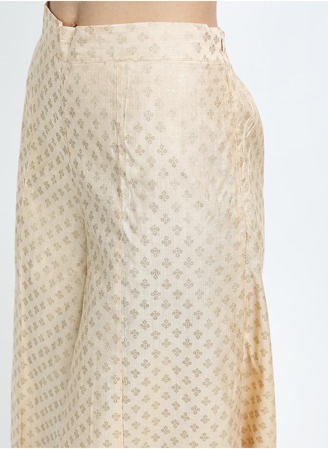 Vishudh Women Zari Printed Party Wear Palazzo Pants by Styli  - Image 4