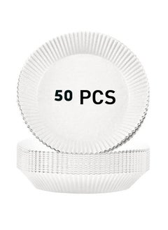 50-Pieces Special Papers For Air Fryers White