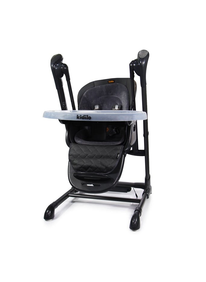 3-in-1 Convertible Feeding High Chair | Rocker with Double Tray, Washable Fabric, and Safety Straps for Kids 6 Months to 4 Years | Adjustable Toddler Feeding Chair - pzsku/Z80B80CB4C8403E4111BBZ/45/_/1734173584/0d0a4990-a340-4a0c-966c-43e361f4ae79