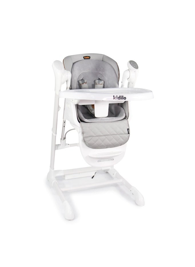 3-in-1 Convertible Feeding High Chair | Rocker with Double Tray, Washable Fabric, and Safety Straps for Kids 6 Months to 4 Years | Adjustable Toddler Feeding Chair - pzsku/Z80B80CB4C8403E4111BBZ/45/_/1734173855/52d53f1c-eb33-4dac-b6d6-a0e42d221bc0