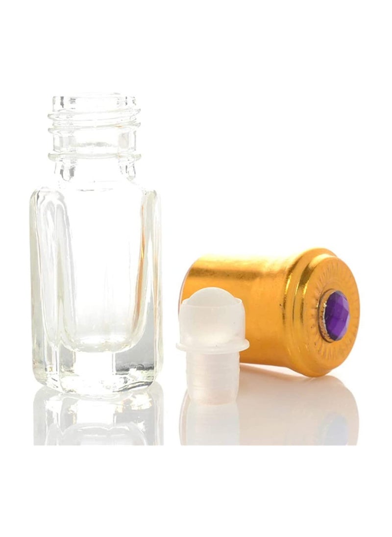 SYOSI - 10 Pcs Glasses Roll on Bottles Refillable Empty Perfume Bottle Travel Essential Oil Roller Bottles Perfumes Bottles Container 3 ml Random Color - Image 1