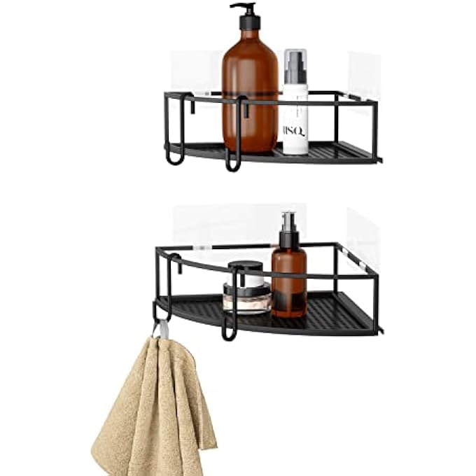 UMBRA Cubiko Shower Bin Caddy Set Black - Image 1