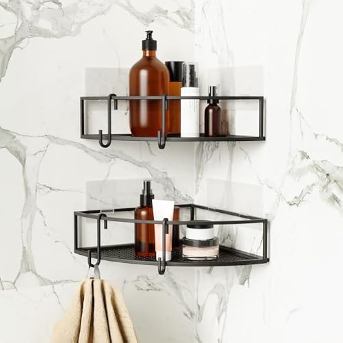 UMBRA Cubiko Shower Bin Caddy Set Black - Image 2