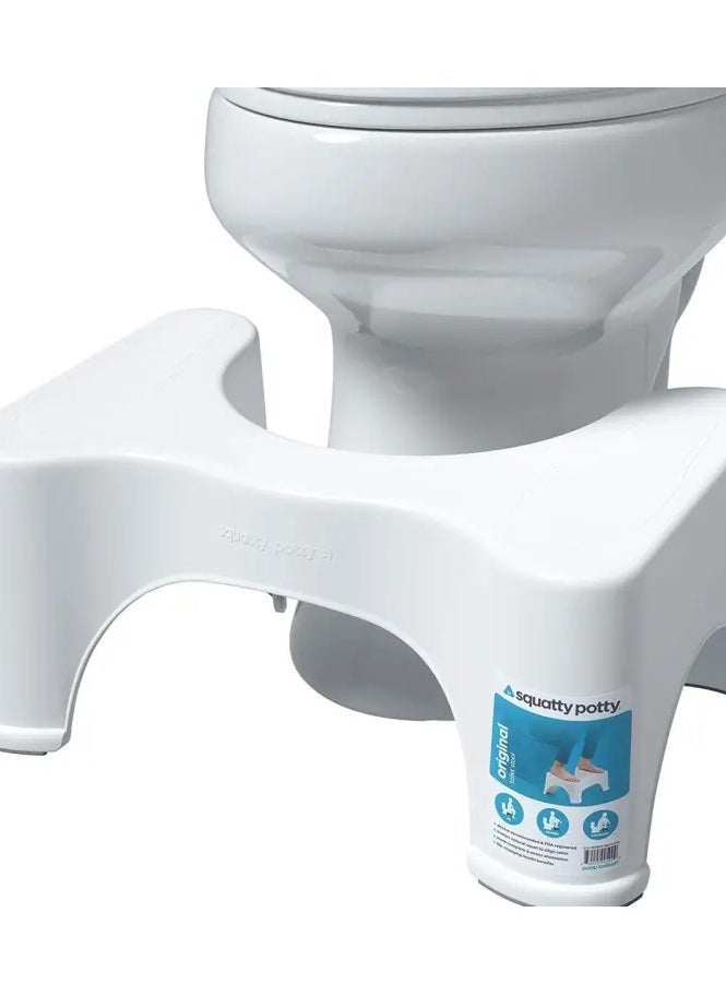 ELTRAZONE Bathroom Toilet Stool for Better Posture | Squatty Potty Style Footstool for Toilet Use | Sturdy Anti-Slip Step Stool for Children, Pregnant Women & Elderly | Helps with Constipation & Healthy Bowel Movement | Ergonomic & Space-Saving Design  - Image 3
