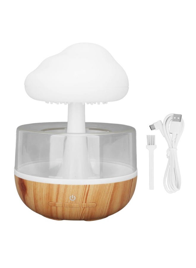 TOPINCN Zen Raining Cloud Night Light Aromatherapy Essential Oil Diffuser Micro Humidifier Desk Fountain Bedside Sleeping Relaxing Mood Water Drop Sound - Image 1