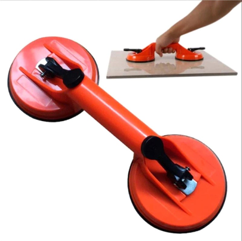 RGkJAS Vacuum Suction Cup Glass Lifter for Glass Tiles Mirror Granite Lifting Dent Remover Gripper 2 Cup Brand A to Z Glass - Image 2