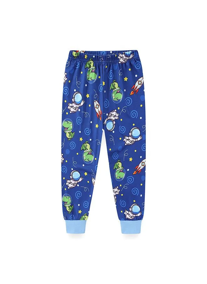 babyqlo Dino Space Adventure Glow-in-the-Dark PJs for Boys