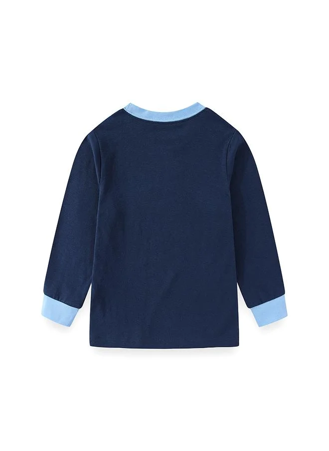 babyqlo Dino Space Adventure Glow-in-the-Dark PJs for Boys