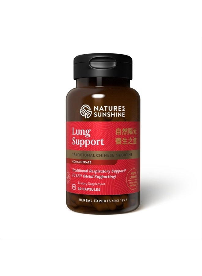 NATURE'S SUNSHINE Lung Support Chinese TCM Concentrate, 30 Capsules  - Image 1