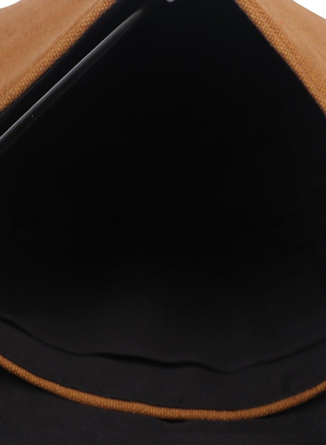 VASA Flap over sling bag in schiffli fabric with shell work - Image 5