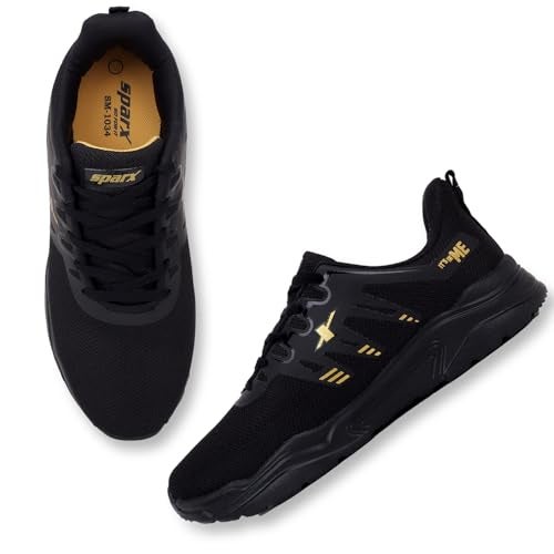 SPARX SM 1034 Black Gold Sports Shoes for Men - Image 3