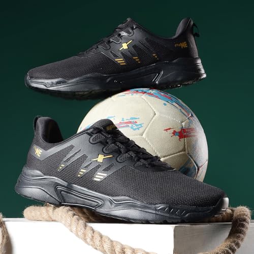 SPARX SM 1034 Black Gold Sports Shoes for Men - Image 2