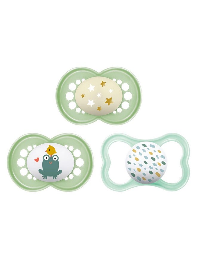 MAM Variety Pack Baby Pacifier 16+ Months Includes 3 Types Of Pacifiers Nipple Shape Helps Promote Healthy Oral Development 3 Pack 16+ Months Unisex  - Image 1