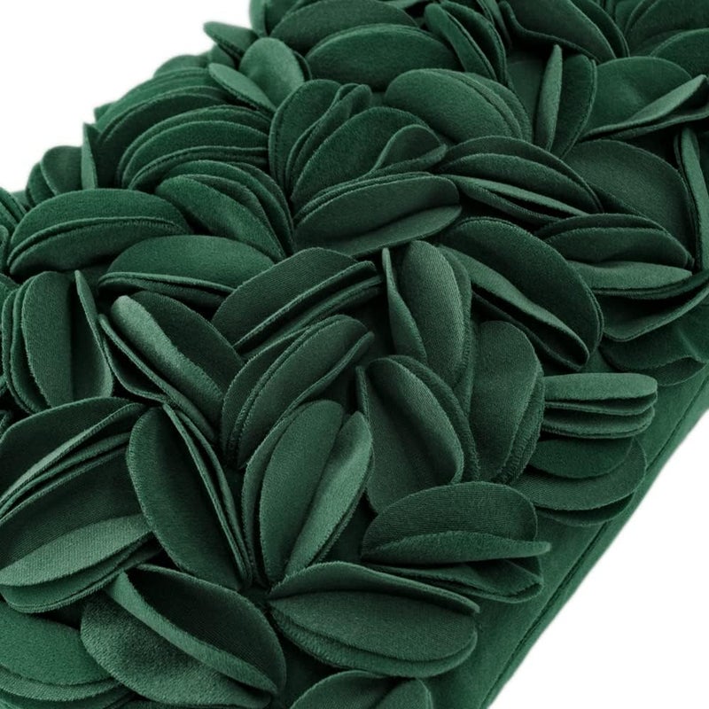 KINGROSE 3D Floral Throw Pillow Case Home Decorative Pillow Cover Soft Cushion Cover Sofa Couch Bed Living Room 12 x 20 Inches Dark Green - Image 3