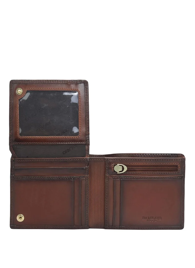 Da Milano  Genuine Leather Brown Mens Wallet for Men | Best Price UAE