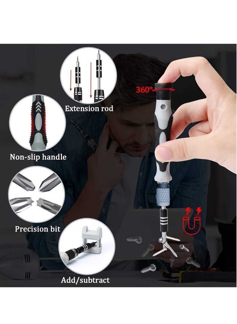 XiuWoo 115-In-1 Magnetic Precision Screwdriver Set Black 15.7 x 5.2 x 9cm - Image 5