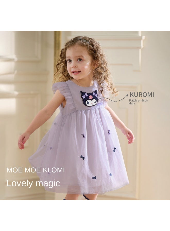 فساتين فتيات Kuromi المشتركة طراز جديد فساتين تول للأطفال ملابس صيفية للأطفال - Image 2