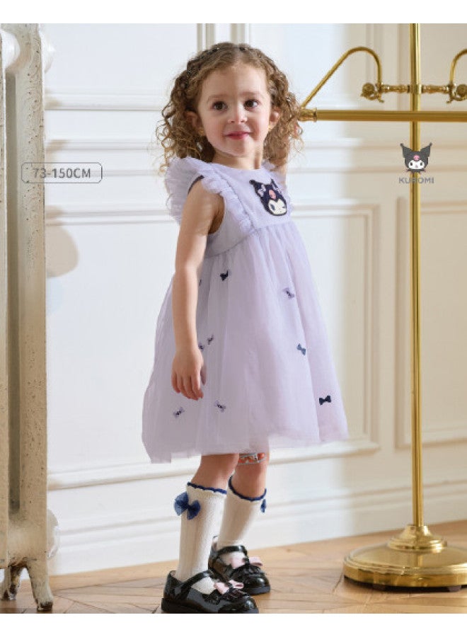 فساتين فتيات Kuromi المشتركة طراز جديد فساتين تول للأطفال ملابس صيفية للأطفال - Image 1