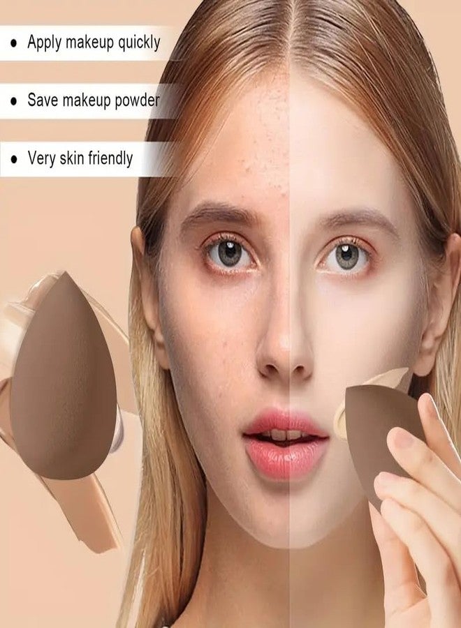 HGHDBT 42Pcs Brown Makeup Brushes Set Professional Premium Synthetic for Blush Foundation Eye Shadow Concealer Powder Eye & Face Make up Brush Kit with Beauty Blender Sponge Set Tools - Image 4