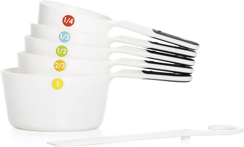 OXO Good Grips 6-Piece Plastic Measuring Cups- White, 5 Count(Pack of 1) - Image 3