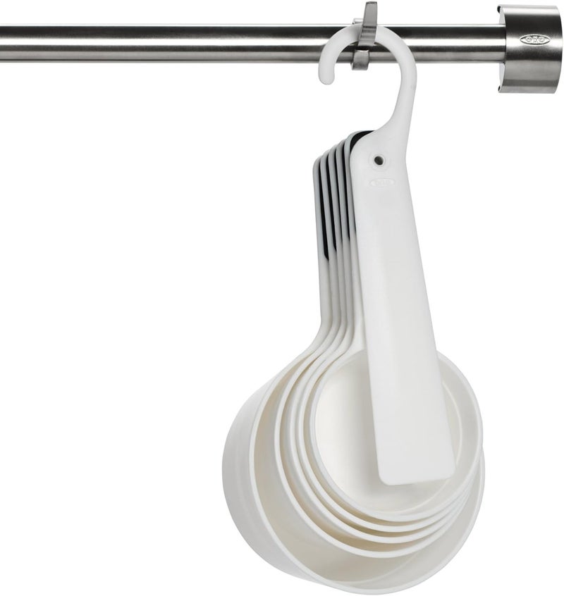 OXO Good Grips 6-Piece Plastic Measuring Cups- White, 5 Count(Pack of 1) - Image 5