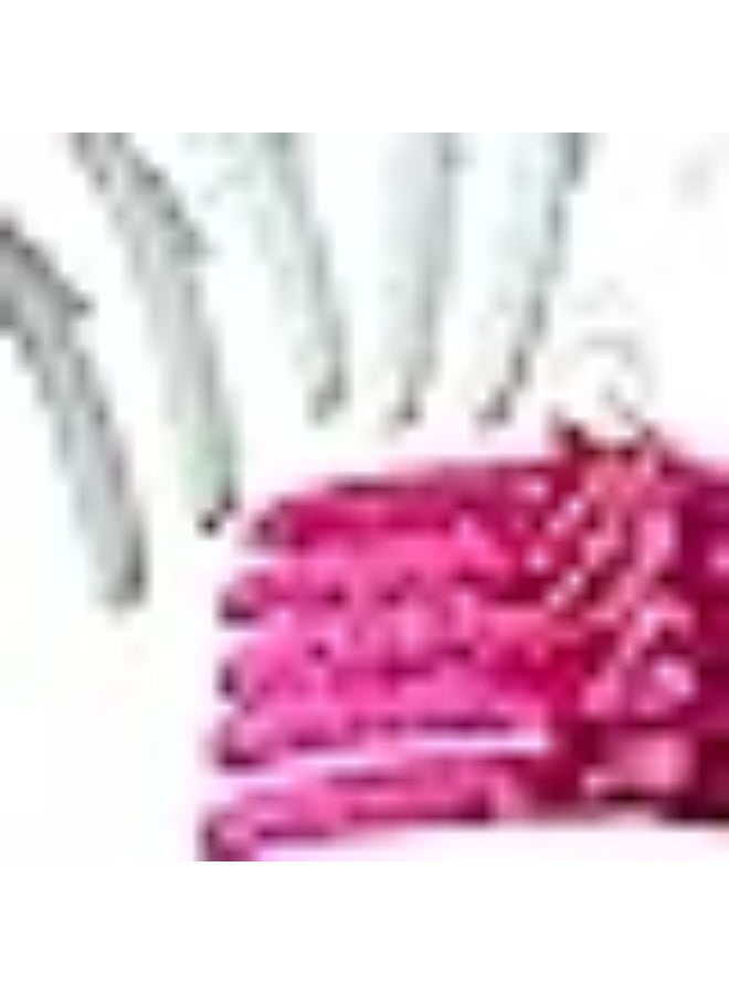 Set of 6 Satin Padded Hangers in Random Colors, Silk Wrapped Clothes Hangers with Silver Sponge Hook for Display Closet, Dresses, Coats, Blouses, Storage Organizer 38cm - Image 2