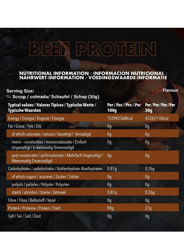 NXT Nutrition Beef Protein Isolate Zero Dairy Cola 60 Servings 1800g - Image 4
