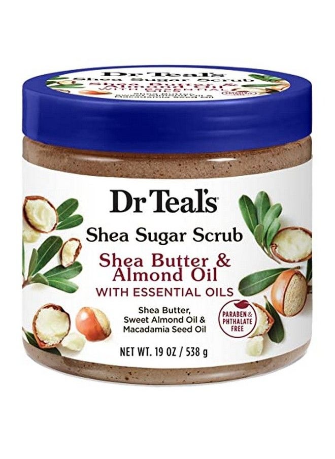 Dr. Teal'S Shea Sugar Scrub Shea Butter & Almond Oil 19 Ounce Jar