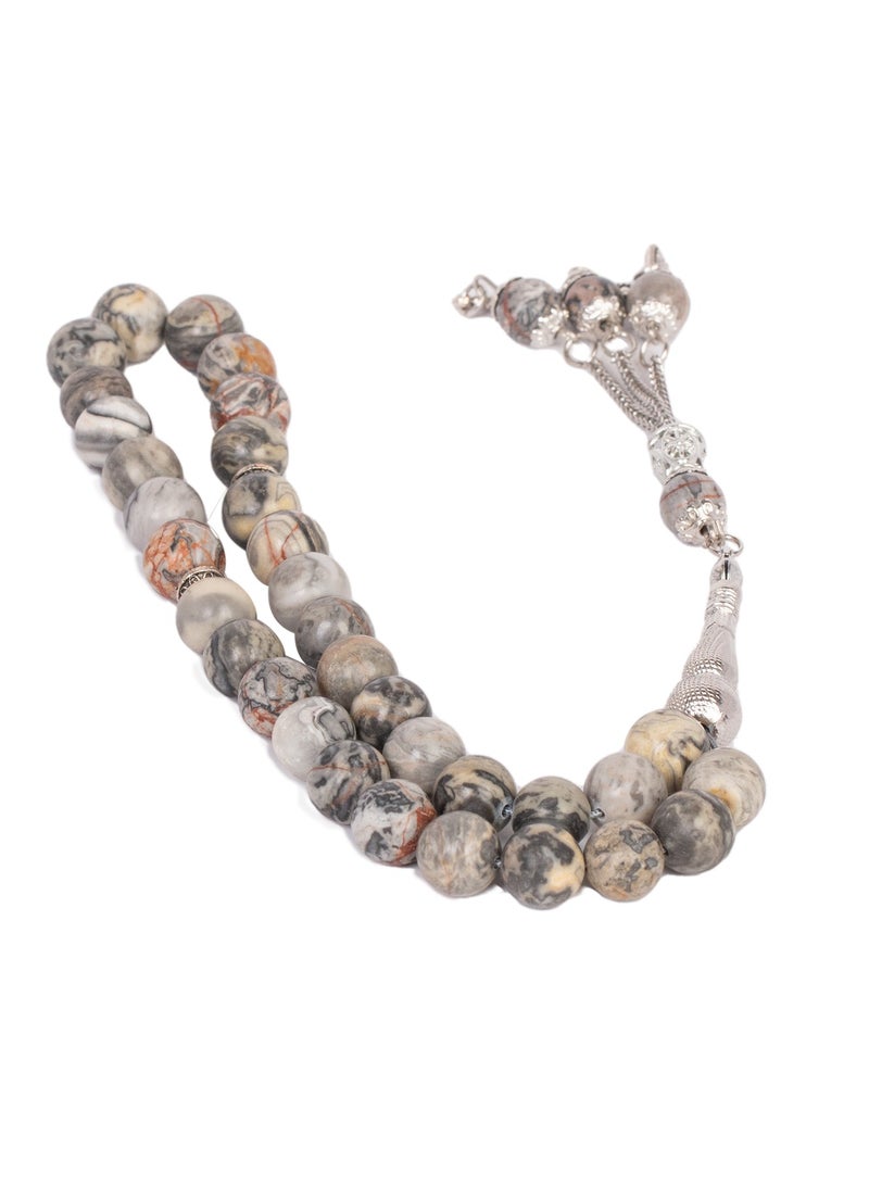 آر إس سبحه حجر الكيانيت الرصاصي معرق  10ML - Image 3