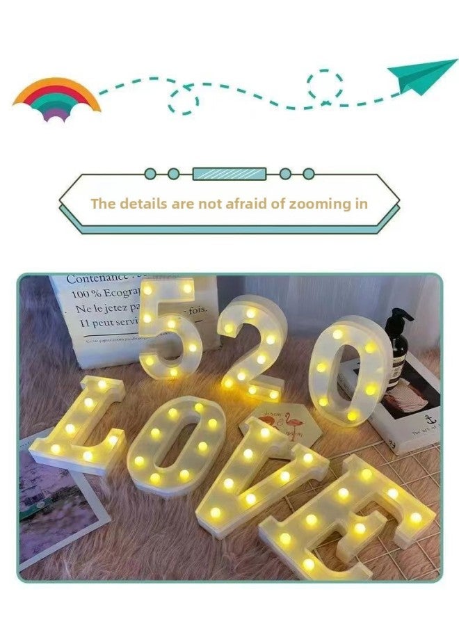 Birthday Proposal Confession Layout LED Letter Light Wedding Party Hotel Scene Decoration Trunk Surprise Light Batch