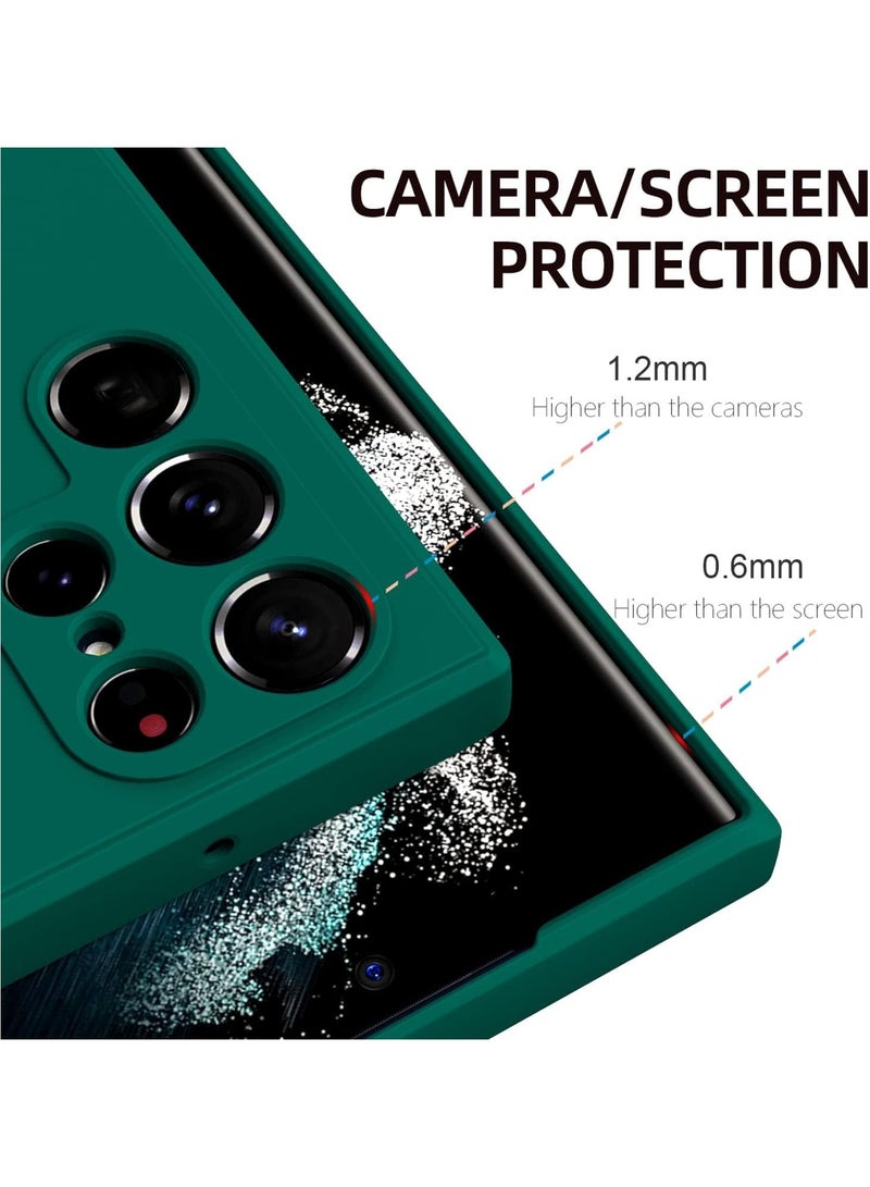 YJS Case for Samsung Galaxy S25 Ultra Soft Silicone Cover Shockproof Matte Finish Back Cover Inner Fabric Lining with Camera Protection Case for Galaxy S25 Ultra - Image 5