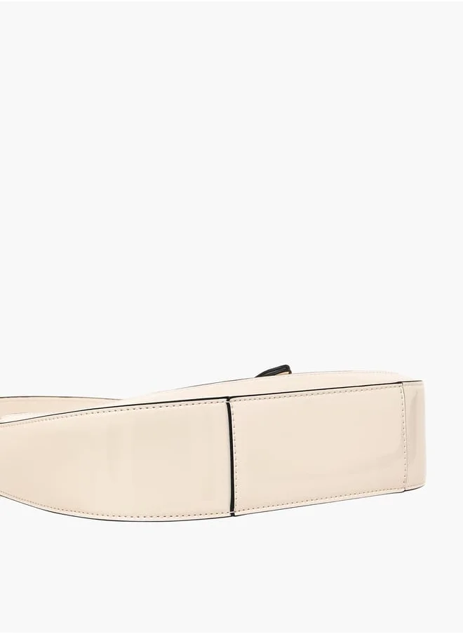 سيليست Women Solid Shoulder Bag with Adjustable Handle and Zip Closure