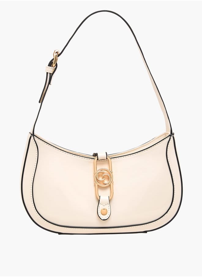 Celeste Women Solid Shoulder Bag with Adjustable Handle and Zip Closure  - Image 1