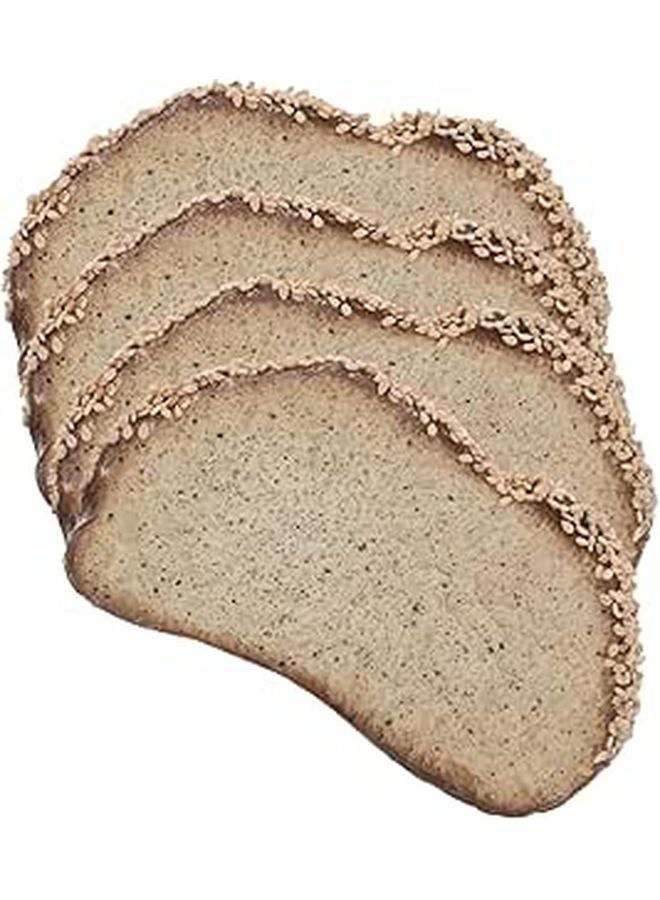 Realistic Faux Toast Slices 4 Piece Set For Kitchen Display And Food Photography - Image 1