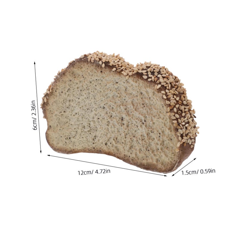 Realistic Faux Toast Slices 4 Piece Set For Kitchen Display And Food Photography - Image 3