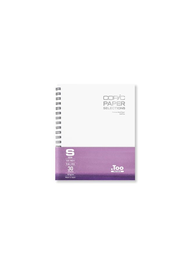 .Too Copic Wire-Bound Sketchbook S, 5" x 7", Premium Bond Paper (157gsm), 30 Sheets, White - Image 1