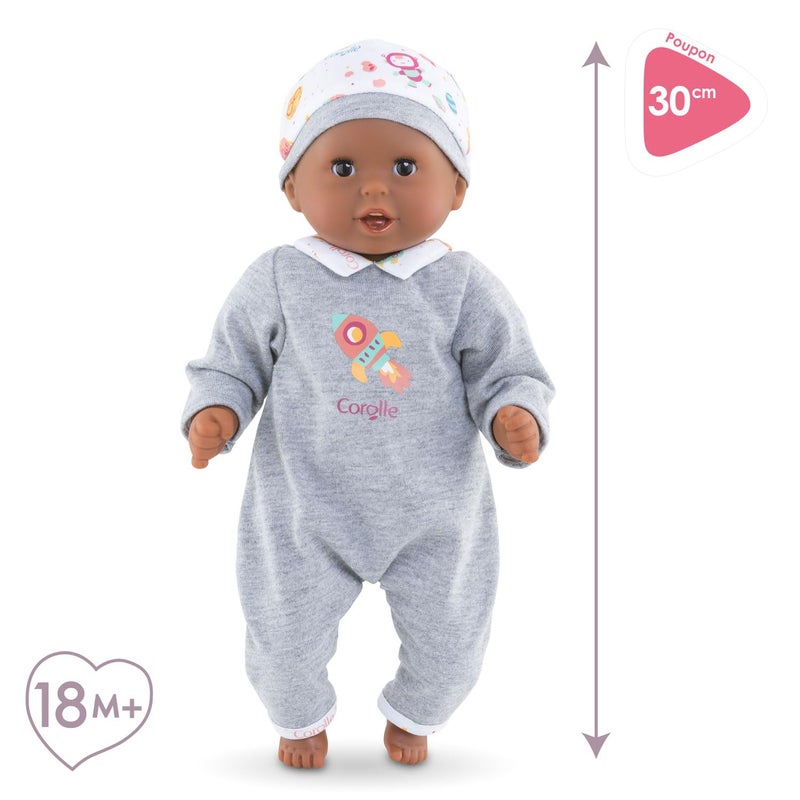 Corolle BÃ©bÃ© Calin Marius - 12" Soft Boy Baby Doll with Vanilla Scent, Pink Outfit & Sleeping Eyes for Girls Ages 18 Months+, Cute Reborn Realistic Baby Dolls for 2 Year Old Girls - Image 3