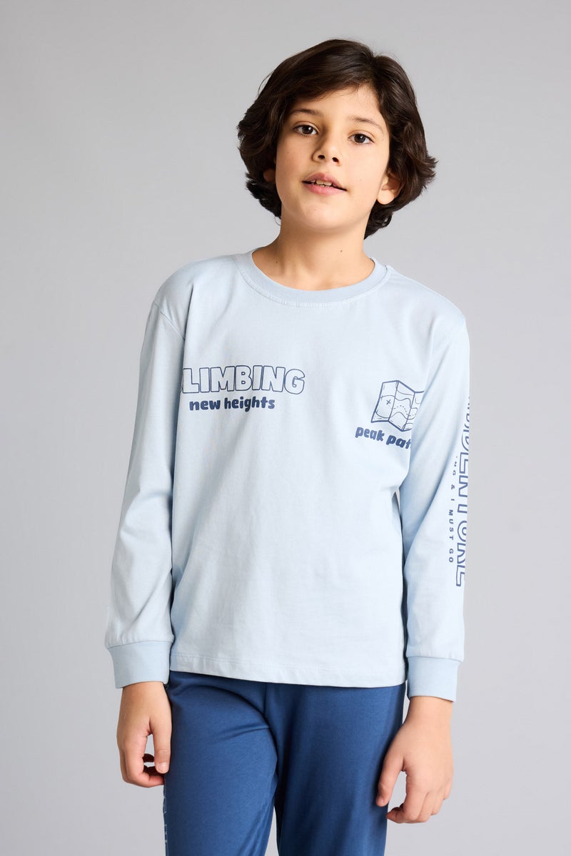 ديفاكتو طقم بيجاما اولادي قصة عادية - قطعتين - Image 3