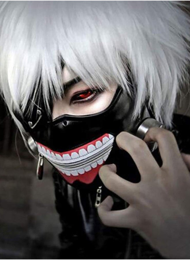 Generic - Tokyo Ghoul Kaneki Ken Mask With Eyepatch Cosplay Props For Party Decorations Festival - Image 1