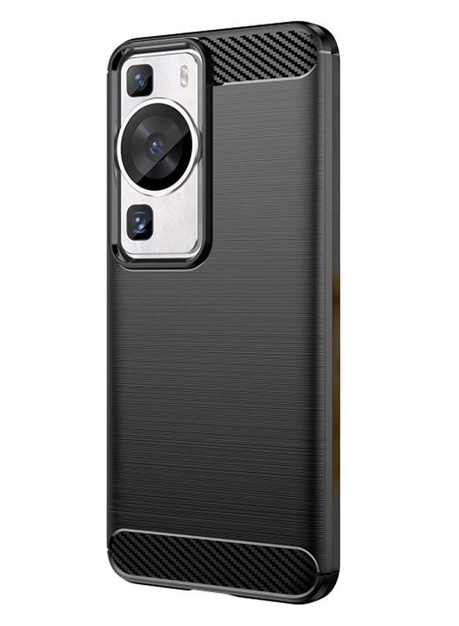 CATANES Huawei P60 Pro Case Cover Soft TPU Bumper Protective Back Black - Image 2