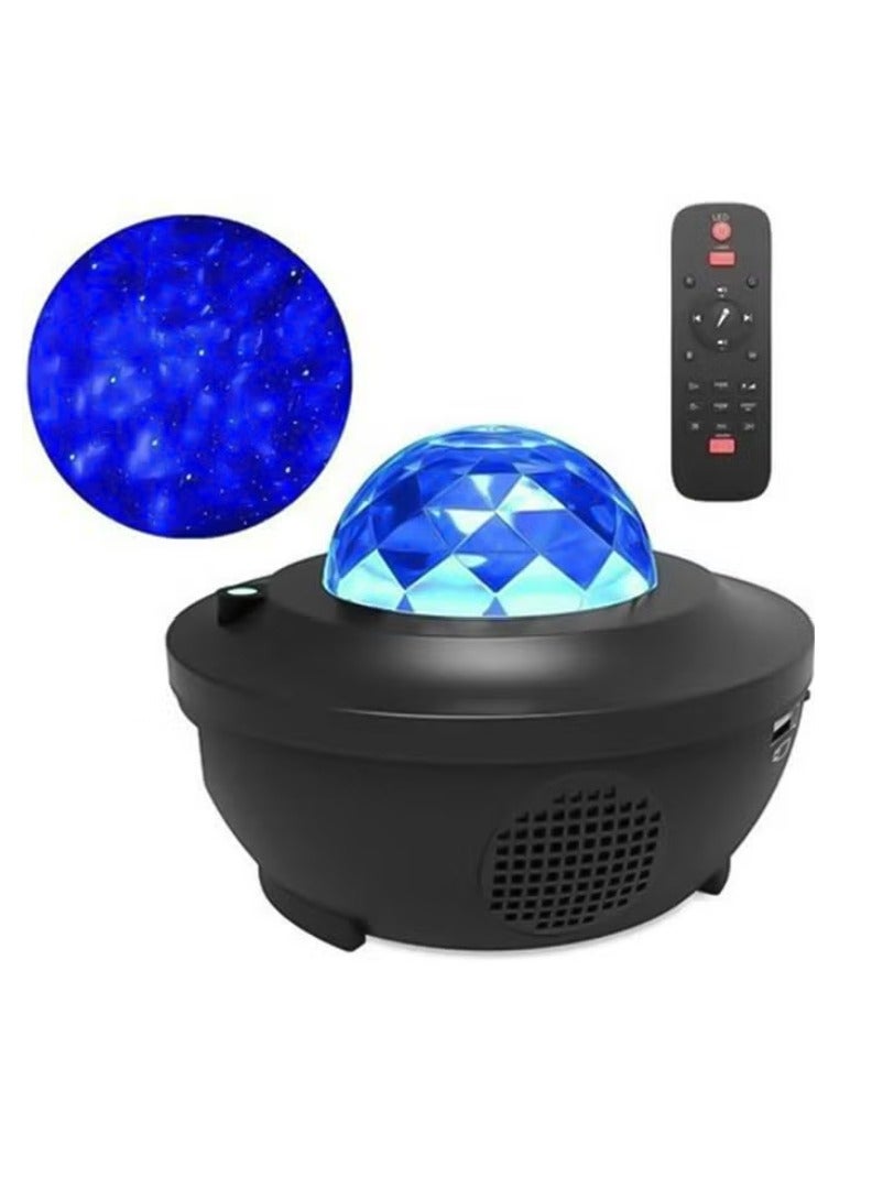 إيزي سو مصباح بروجيكتور LED على شكل نجمة مع جهاز تحكم عن بعد . متعدد الألوان