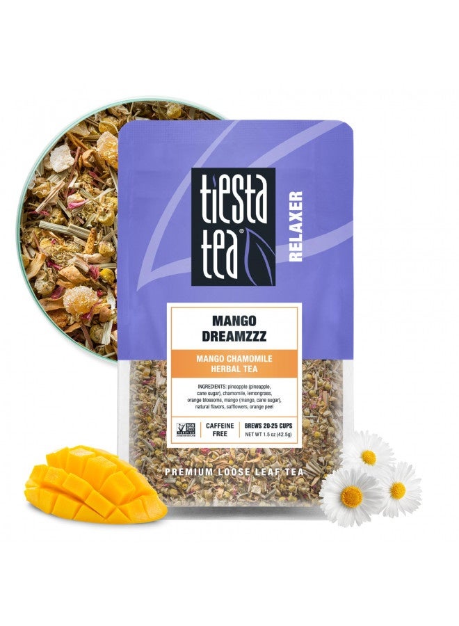 Tiesta Tea Tiesta Tea - Mango Dreamzzz, Mango Chamomile Herbal Tea, Loose Leaf, Up To 25 Cups, Make Hot Or Iced, Non-Caffeinated, 1.5 Ounce Resealable Pouch  - Image 1