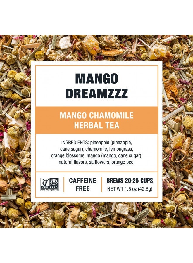 Tiesta Tea Tiesta Tea - Mango Dreamzzz, Mango Chamomile Herbal Tea, Loose Leaf, Up To 25 Cups, Make Hot Or Iced, Non-Caffeinated, 1.5 Ounce Resealable Pouch  - Image 2