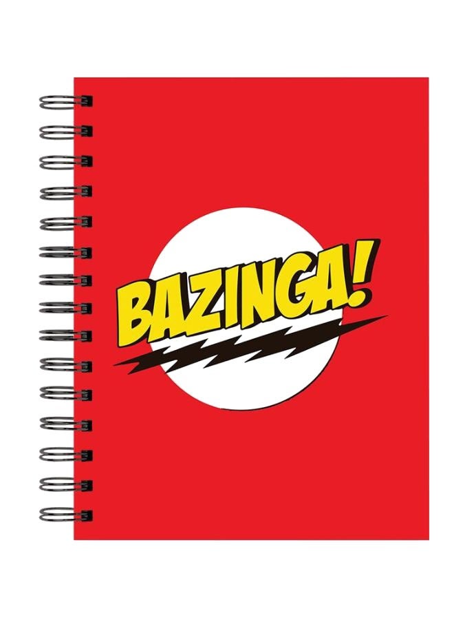 LIT Bazinga Printed Hardcover Spiral Notebook - Image 2