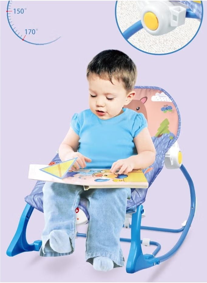 Baby rocking chair baby multifunctional music vibration shaker lightweight foldable children's rocking chair coax baby recliner-blue - pzsku/Z80B9B3996C636843D482Z/45/_/1730887466/195de0cd-3474-4664-95f4-1472a0f39c91