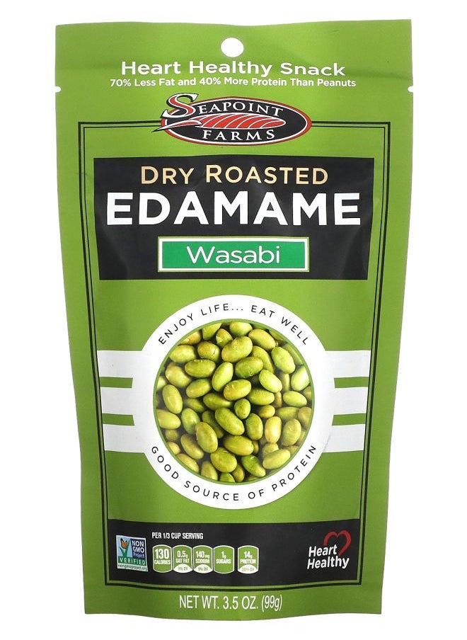 SEAPOINT FARMS Dry Roasted Edamame Wasabi 3.5 oz (99 g) 