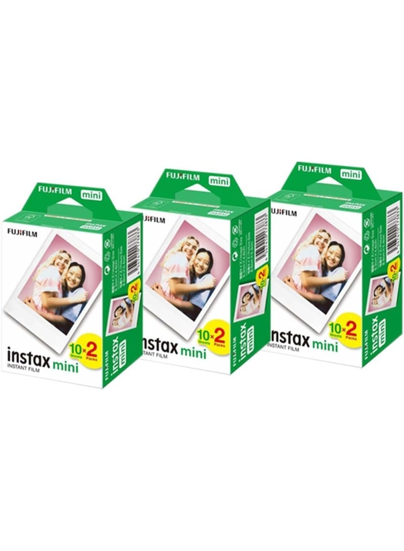Instax Fujifilm Instax Mini Instant Film - 3 Twin Packs, 60 Shots - Image 1
