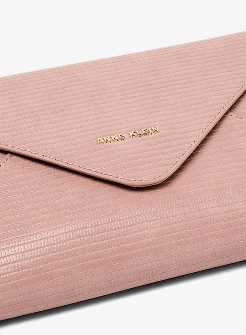 Anne Klein  Anne Klein Croc Textured Flap Clutch for Women | Best Price UAE
